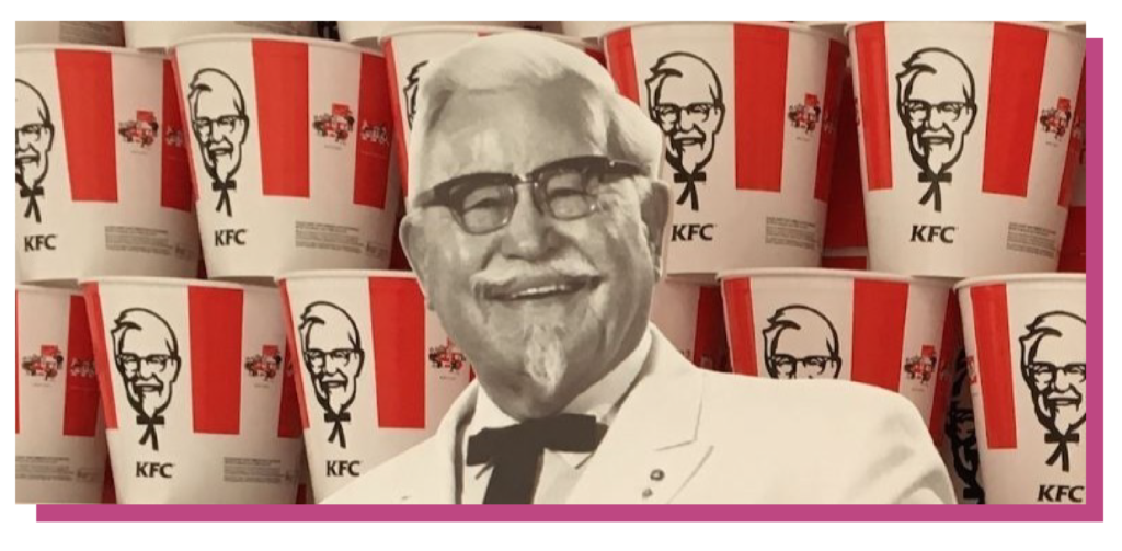 El personaje de KFC, el coronel.