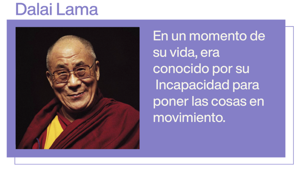 Foto del Dalai Lama.